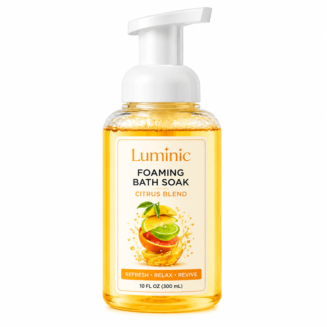 LumiNic Foaming Bath Soak – Citrus Blend